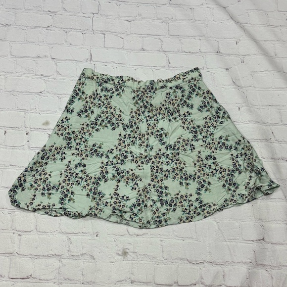 Kimchi & Blue from Urban Outfitters of Anthropologie Floral Mint Green Skirt M - Picture 5 of 14